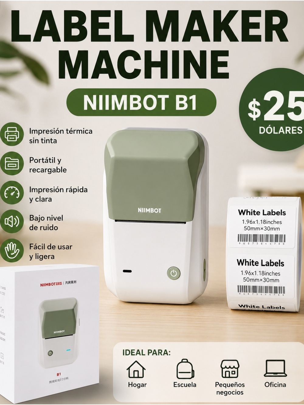 B1 Label Maker - Green
